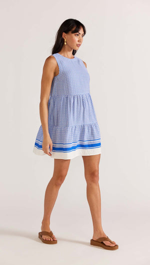 Azure Tiered Mini Dress - Final Sale