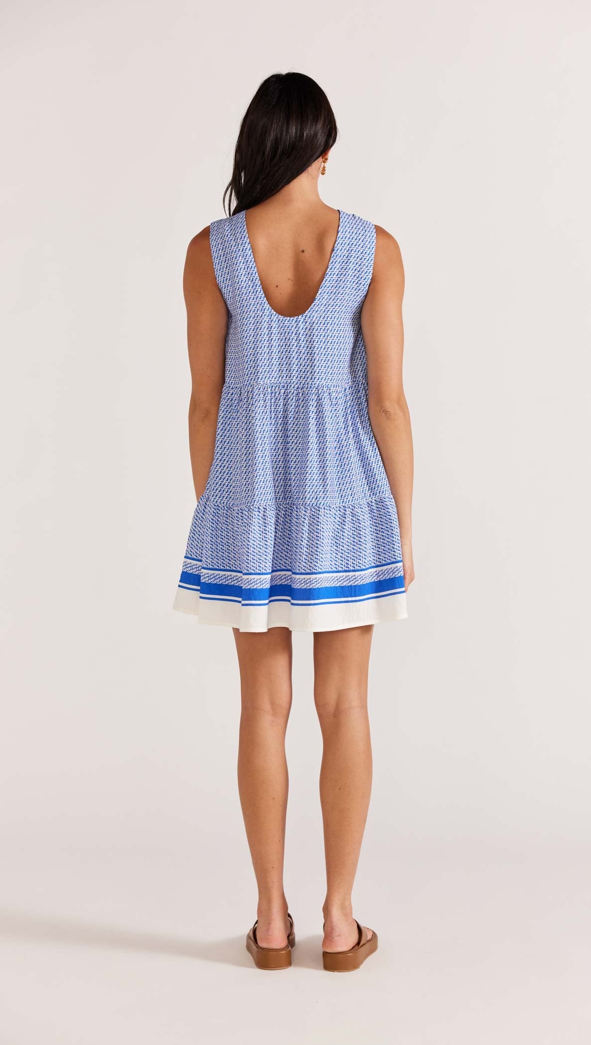 Azure Tiered Mini Dress - Final Sale