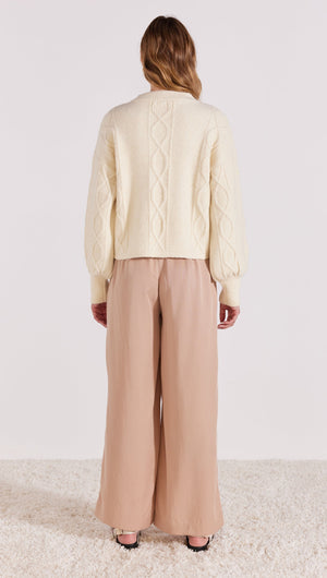 ELODIE CABLE KNIT JUMPER-KNITWEAR-STAPLE THE LABEL