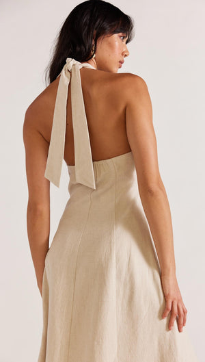 ETHOS HALTER MIDI DRESS-Staple the Label