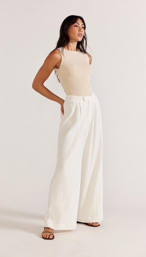 GRACIE KNIT TANK BEIGE-Staple the Label