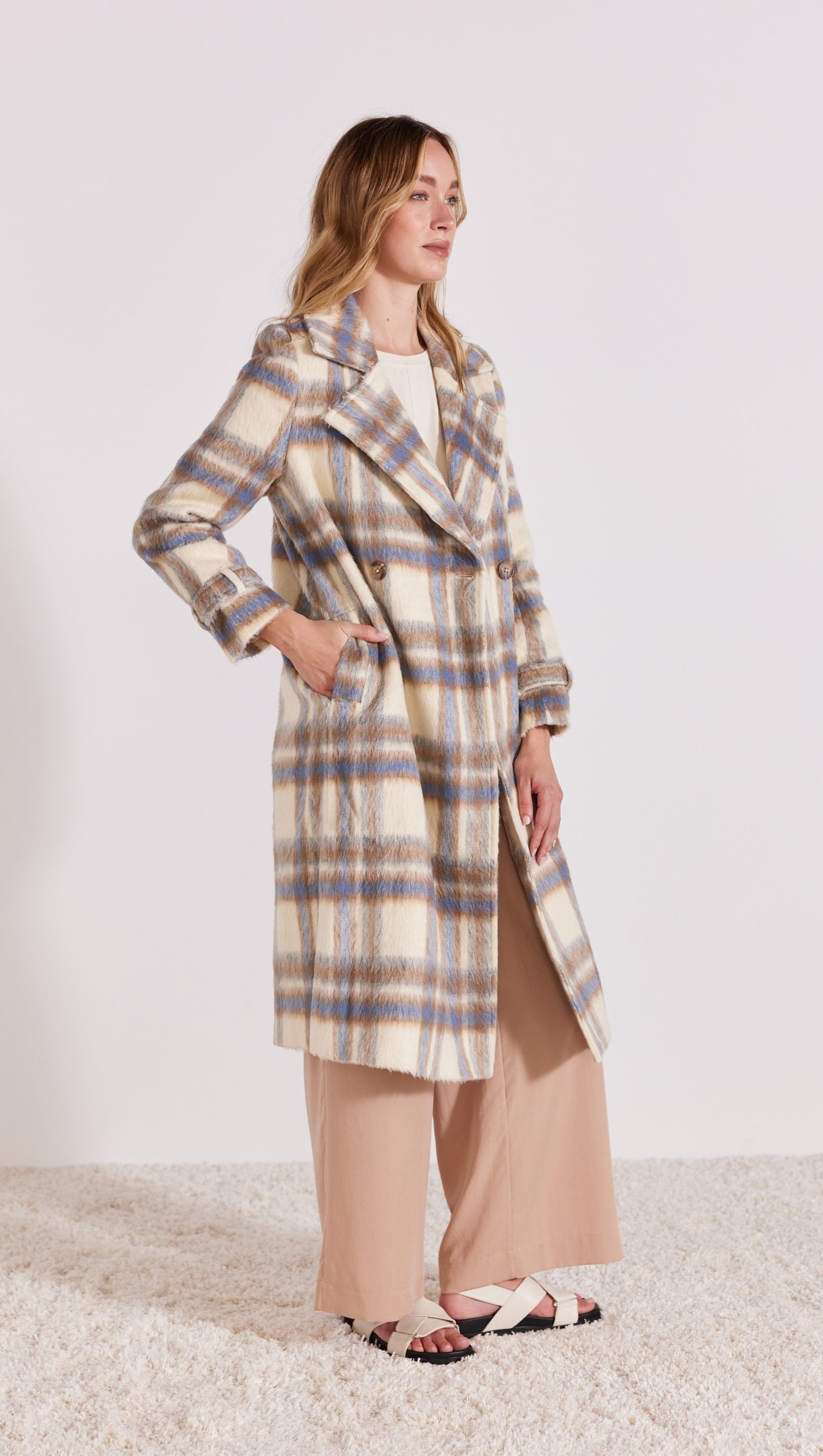 Keaton Check Coat - Final Sale