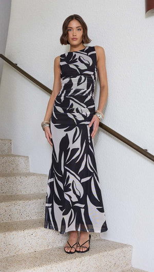 SOL MESH MAXI DRESS