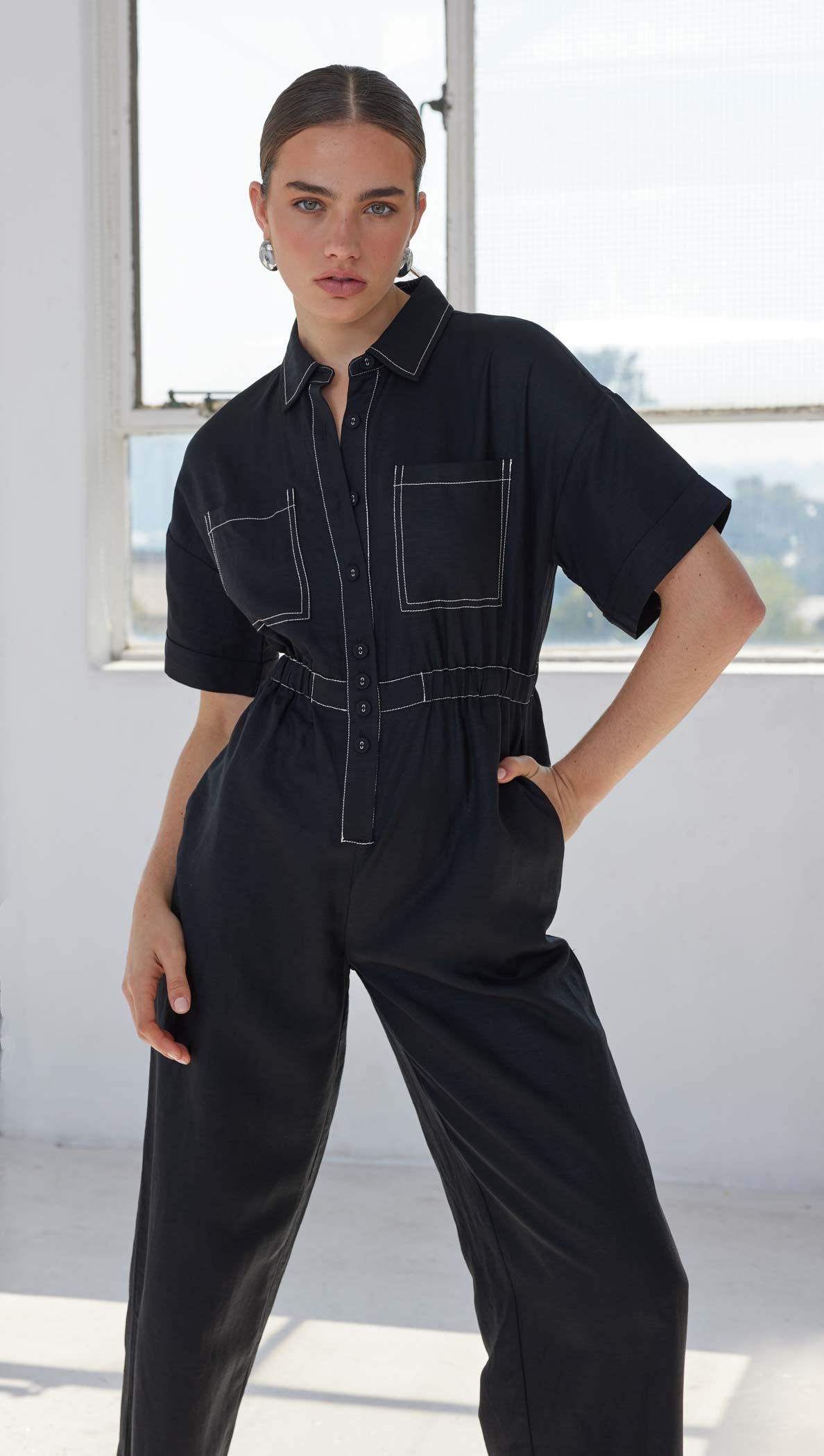 THEORY JUMPSUIT-Staple the Label