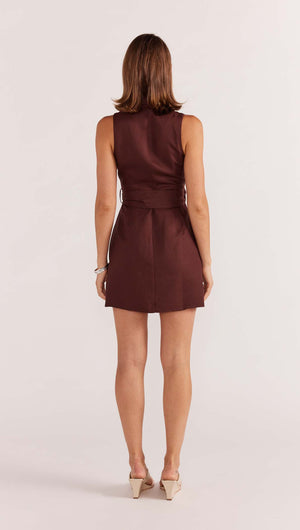 ELLISON WRAP MINI DRESS-Staple the Label