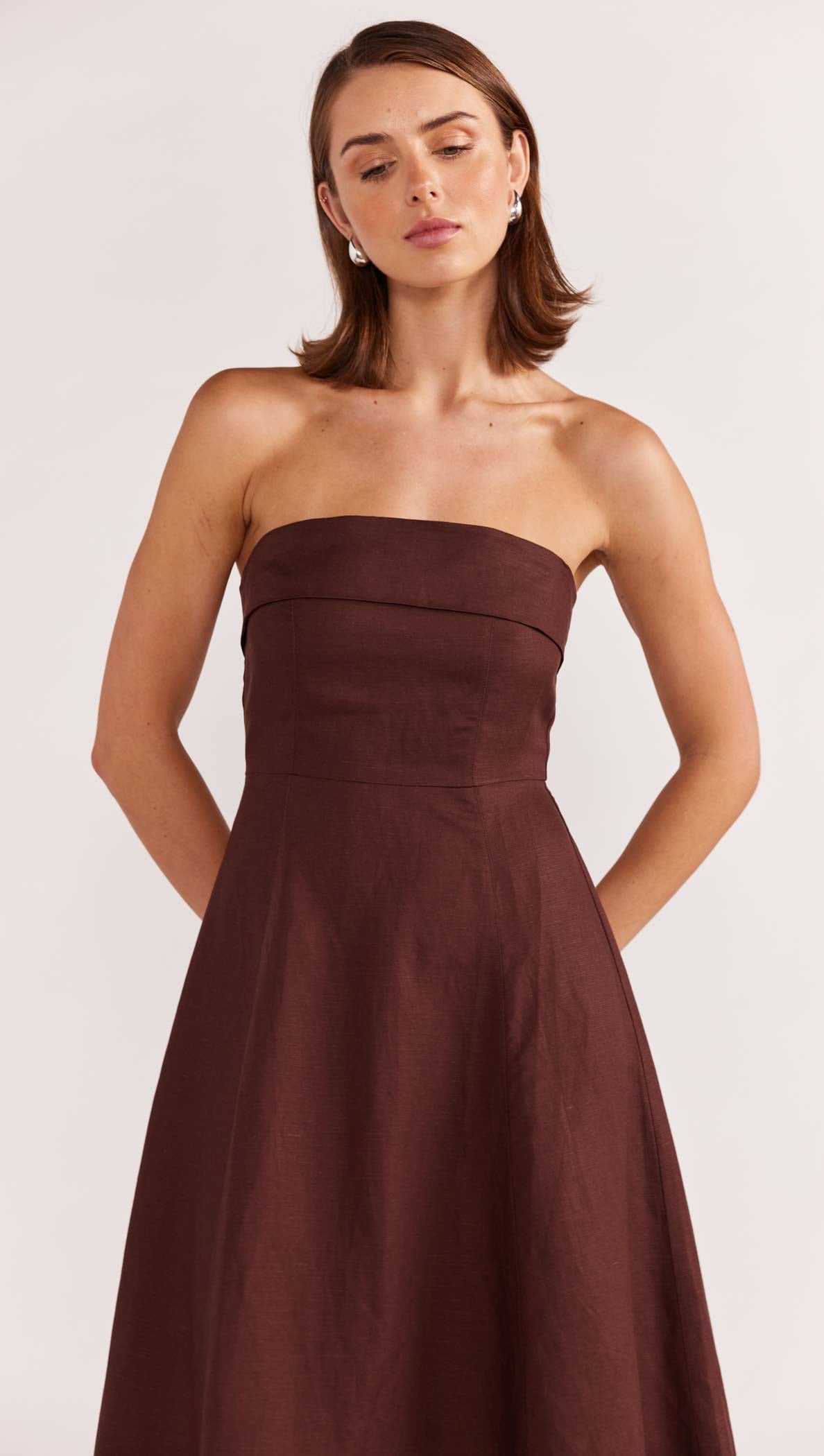 ELLISON STRAPLESS DRESS-Staple the Label