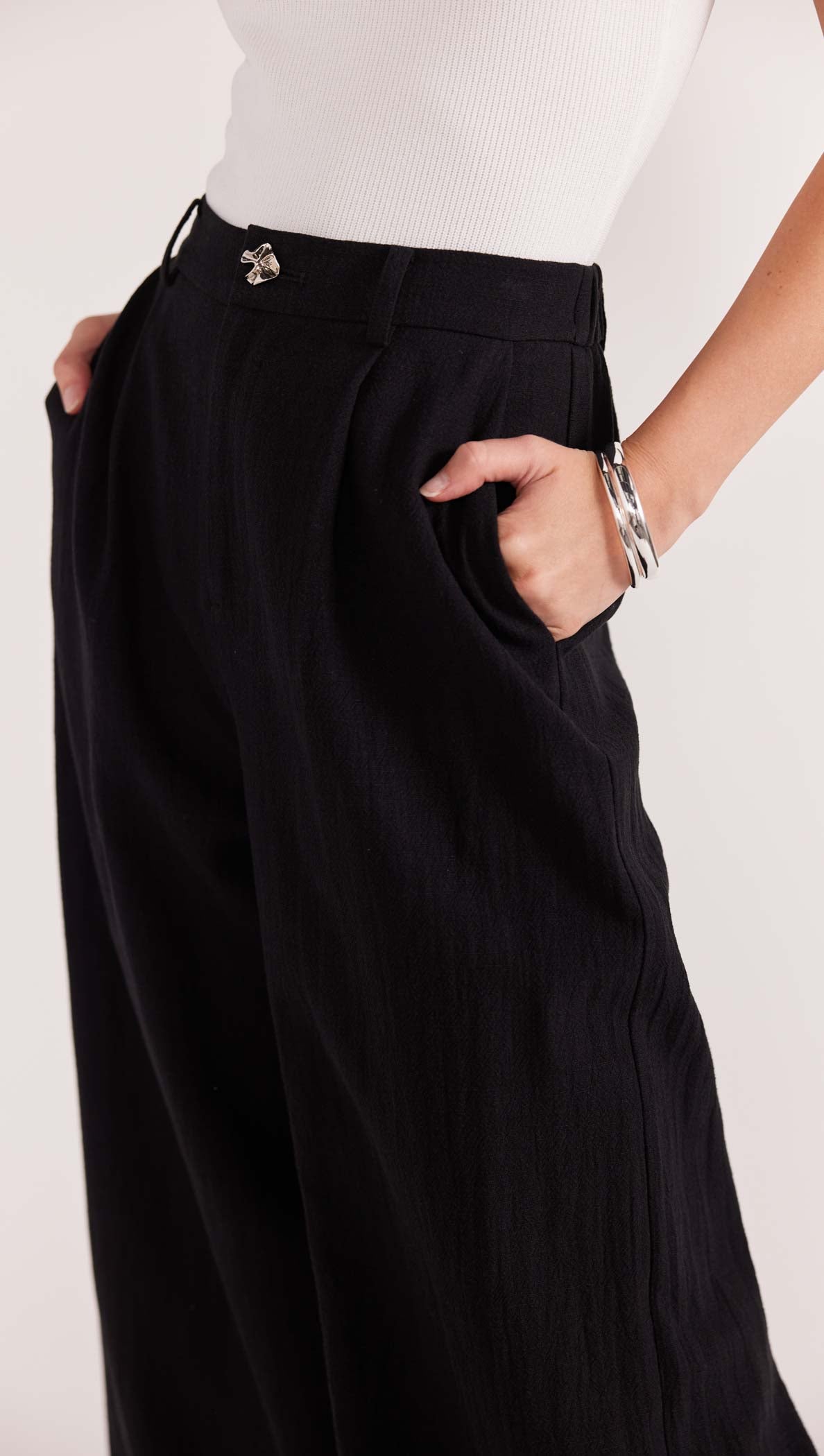 HARPER WIDE LEG PANTS-Staple the Label