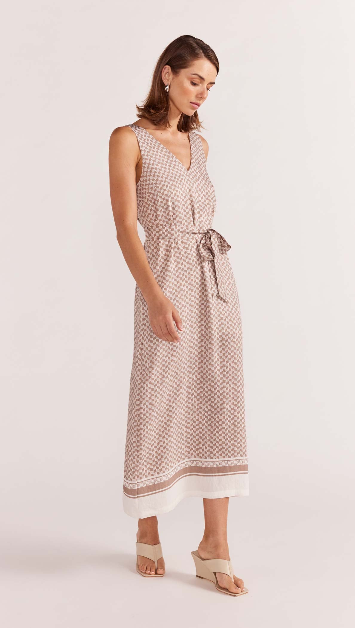 SOLEIL MIDI DRESS-Staple the Label