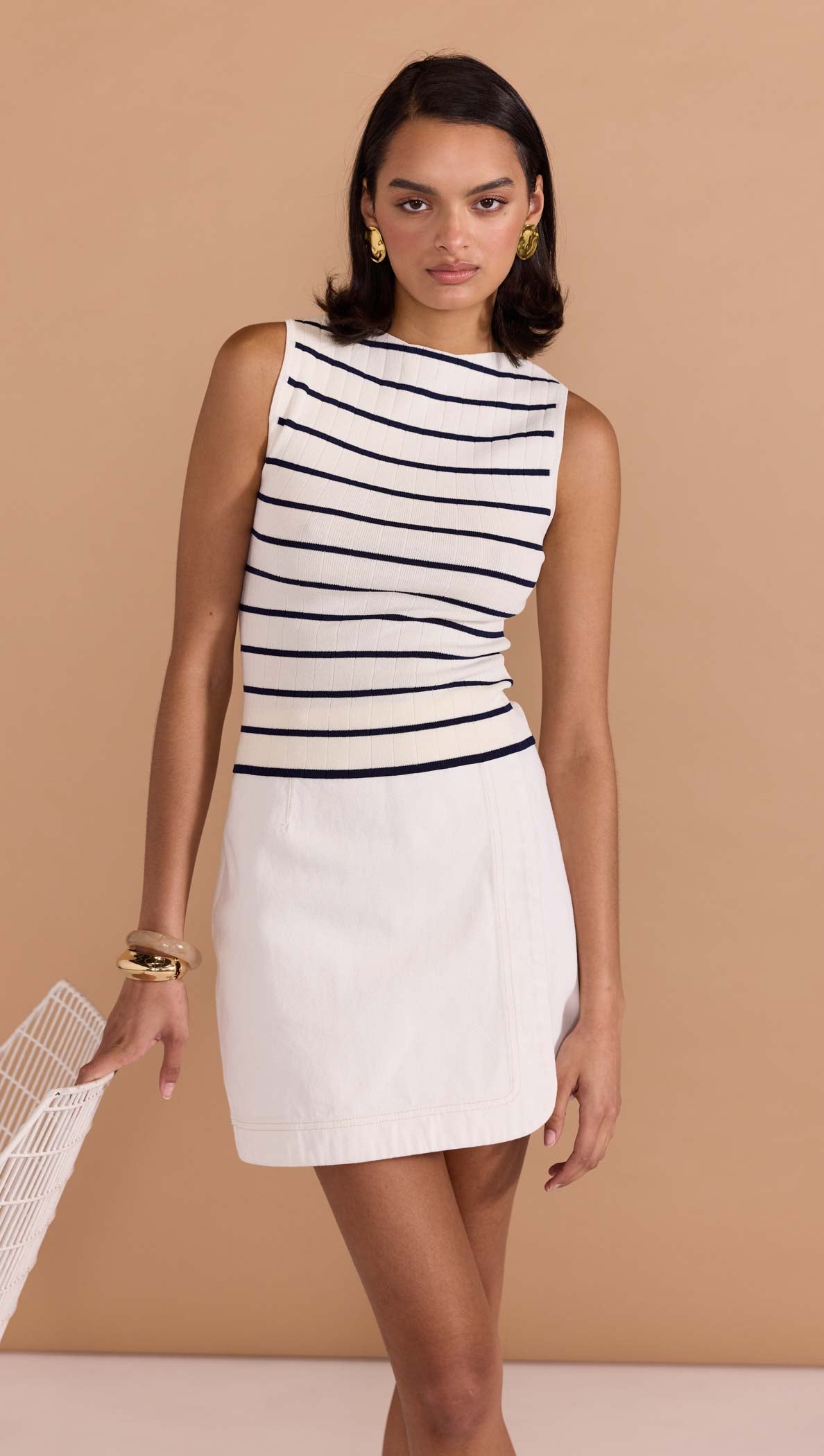 UMA STRIPE KNIT TANK-Staple the Label