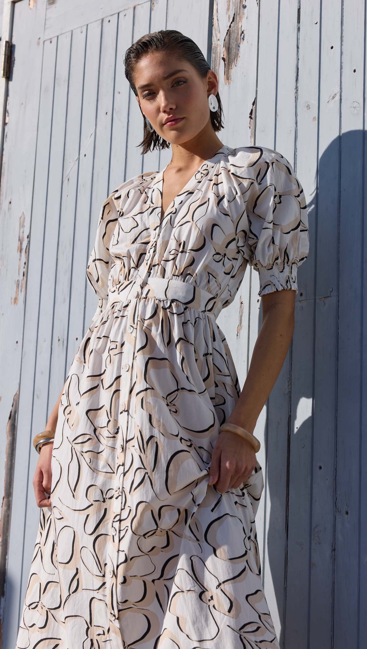 AMINA MIDI DRESS-Staple the Label