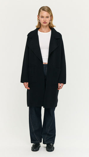 Core Coatigan - Black