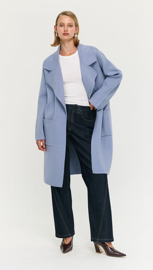 Core Coatigan - Dove Blue