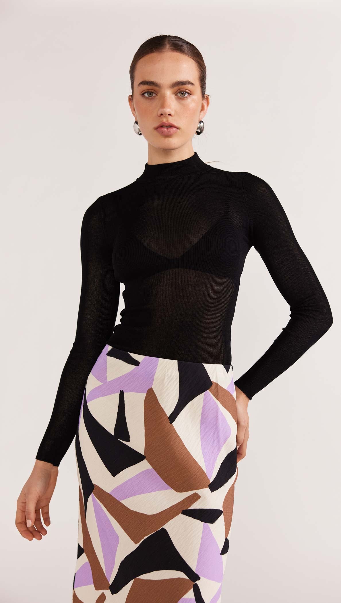MUSE SHEER KNIT TOP-Staple the Label