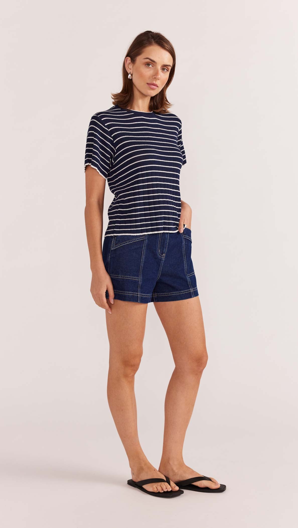 COCO STRIPE KNIT TEE-Staple the Label