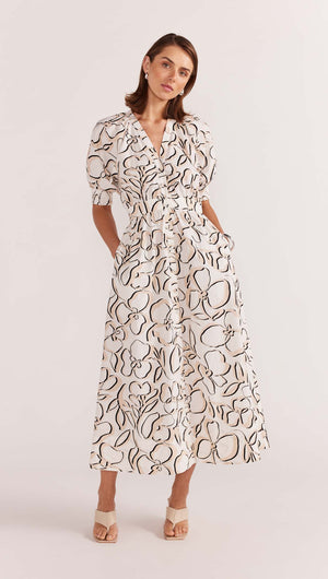 AMINA MIDI DRESS-Staple the Label