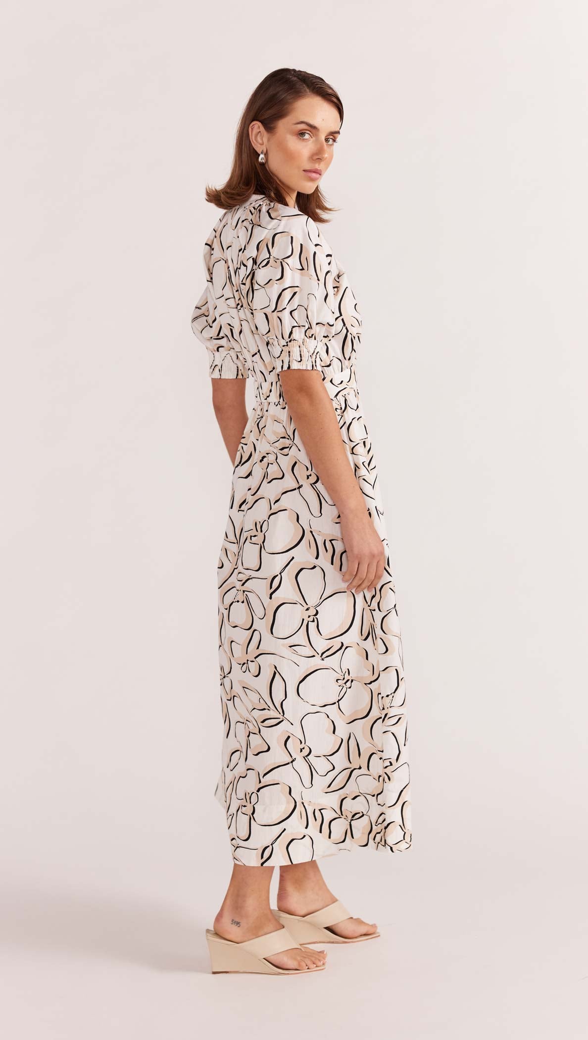 AMINA MIDI DRESS-Staple the Label