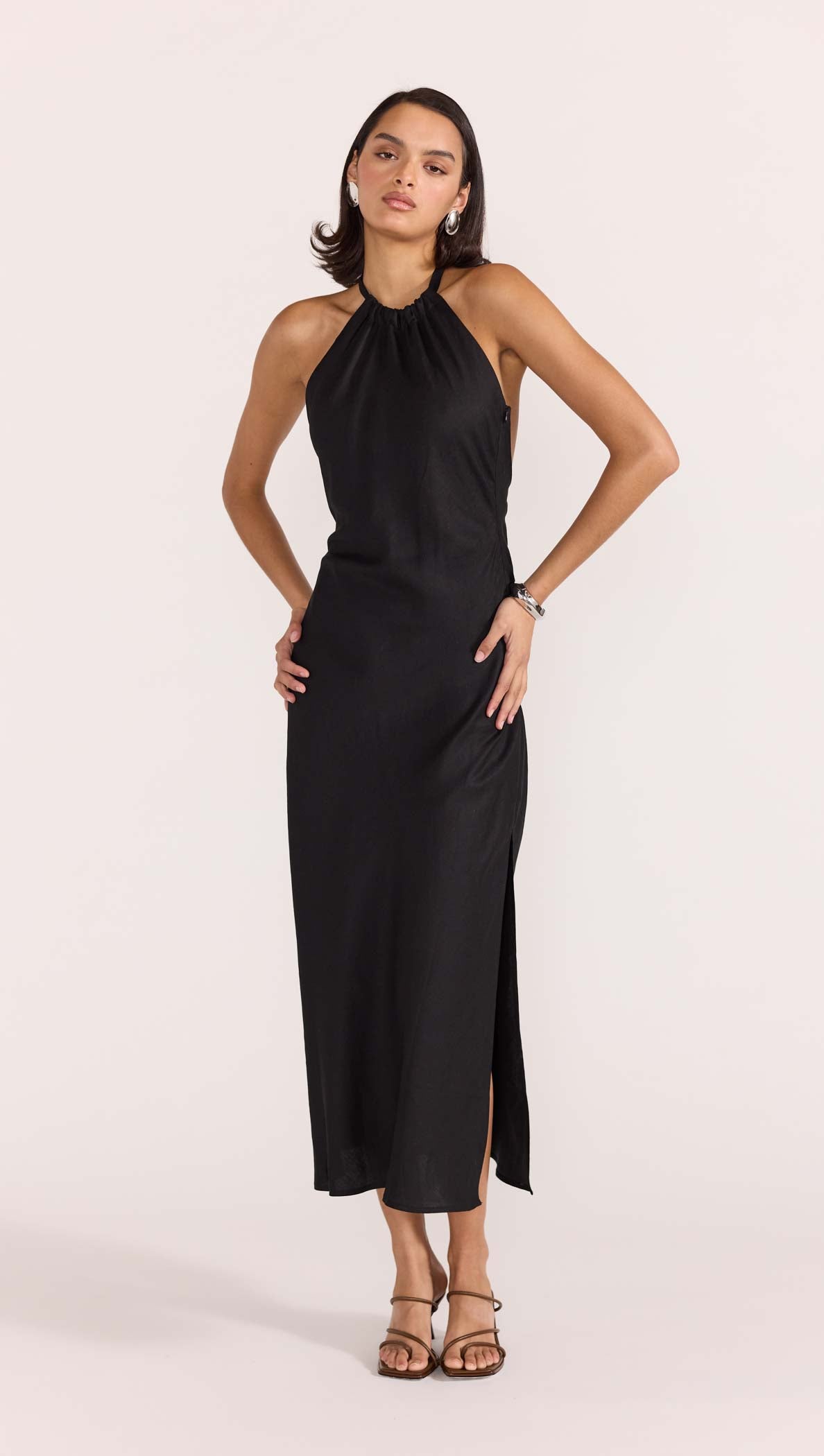 Amana Halter Bias Dress - Staple the Label Amana Halter Bias Dress - Staple the Label