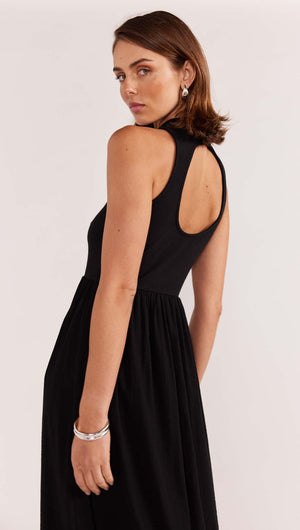 EVA HIGH NECK MIDI DRESS-Staple the Label