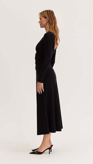 HUXLEY MIDI DRESS-Staple the Label