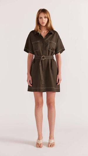 SASKIA MINI SHIRTDRESS-Staple the Label