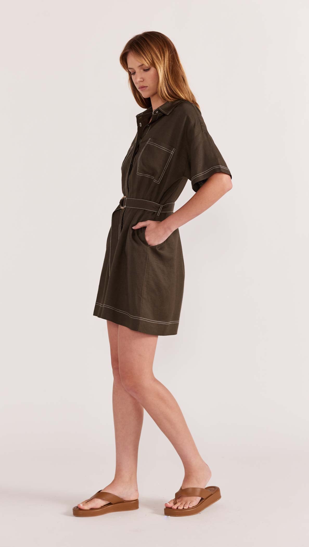 SASKIA MINI SHIRTDRESS-Staple the Label