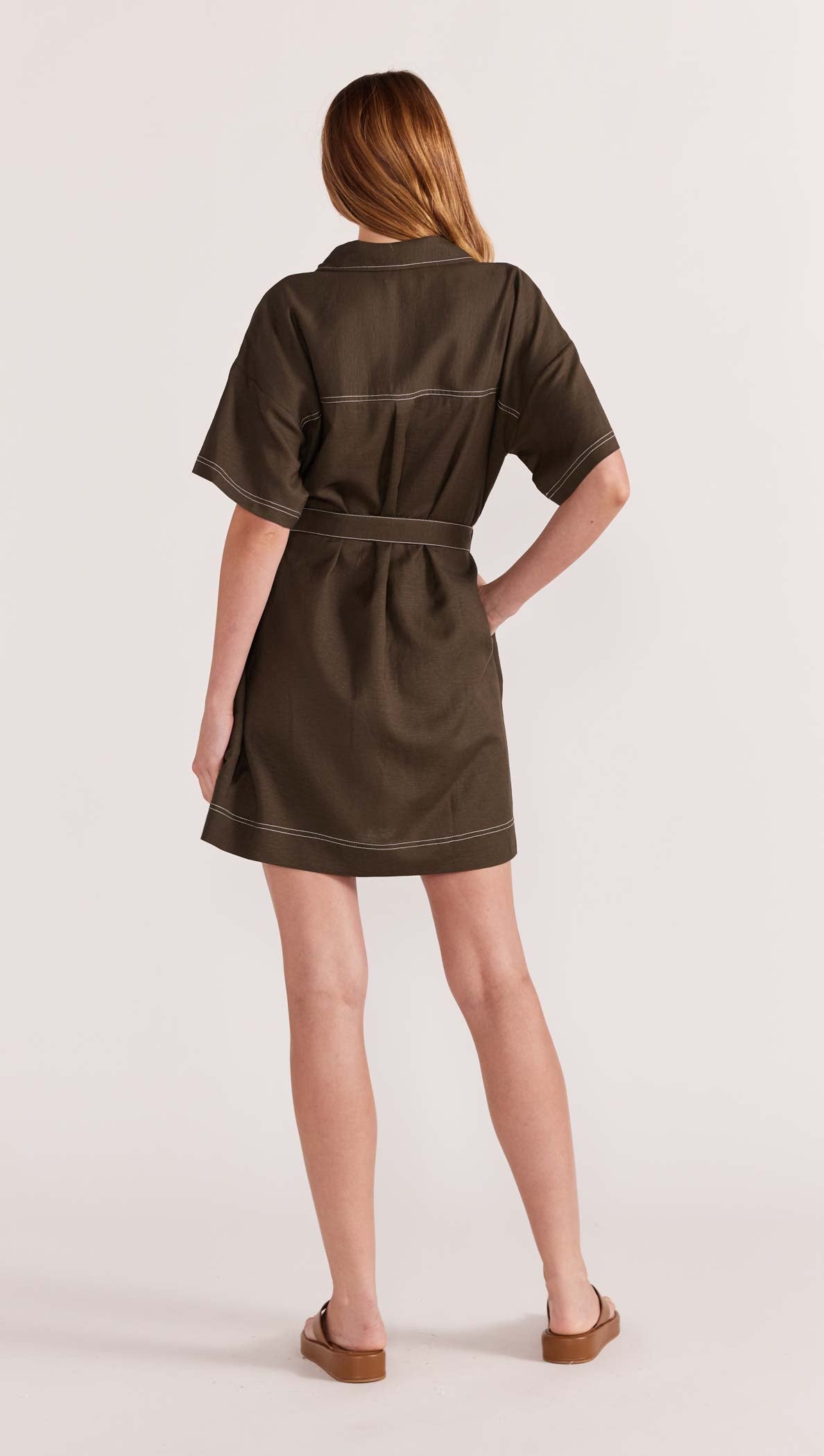 SASKIA MINI SHIRTDRESS-Staple the Label