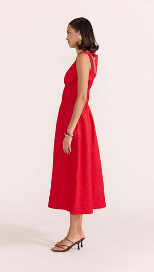 AMANA SHIRRED WAIST DRESS-Staple the Label