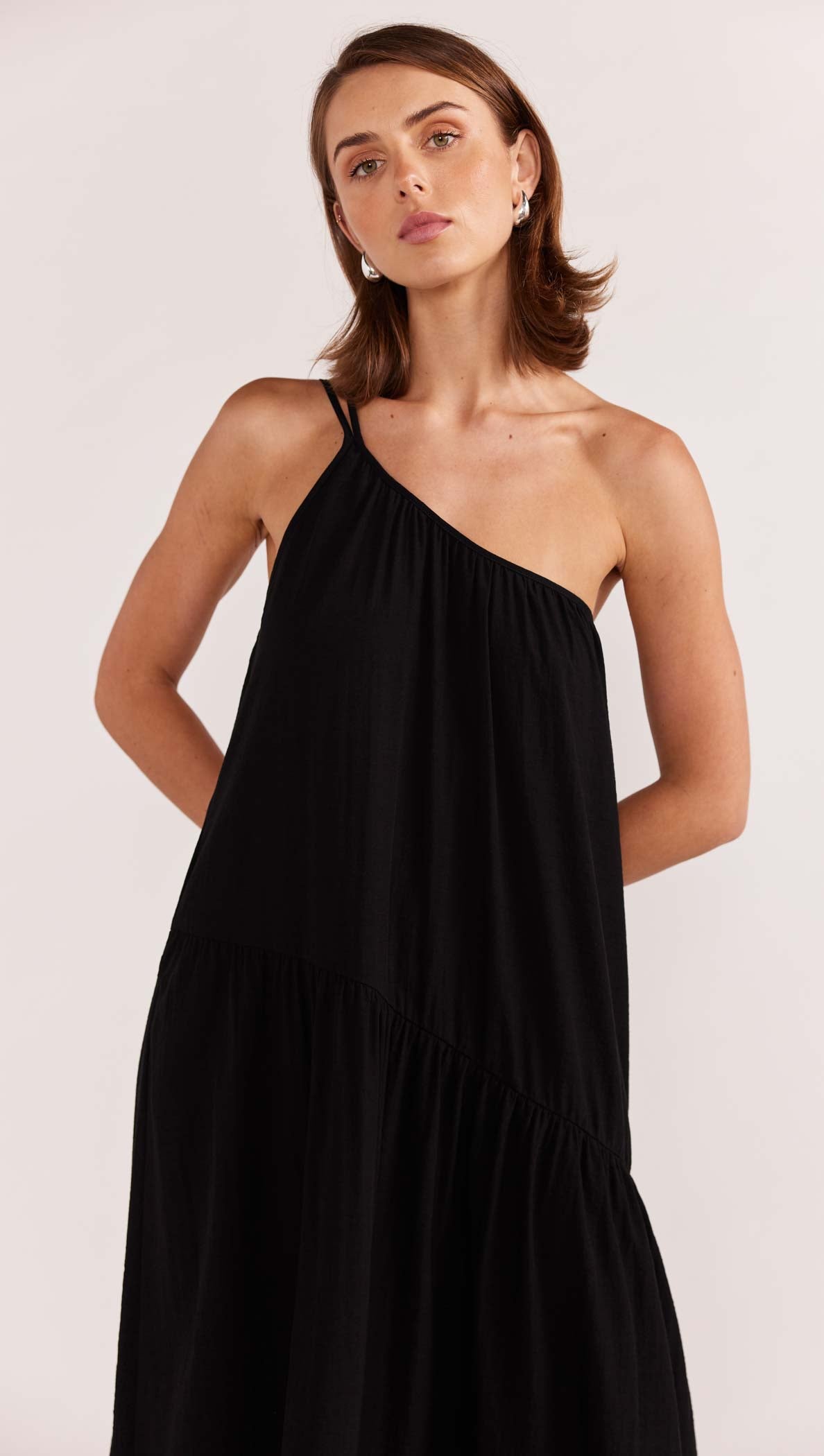 EVA ONE SHOULDER MAXI DRESS-Staple the Label