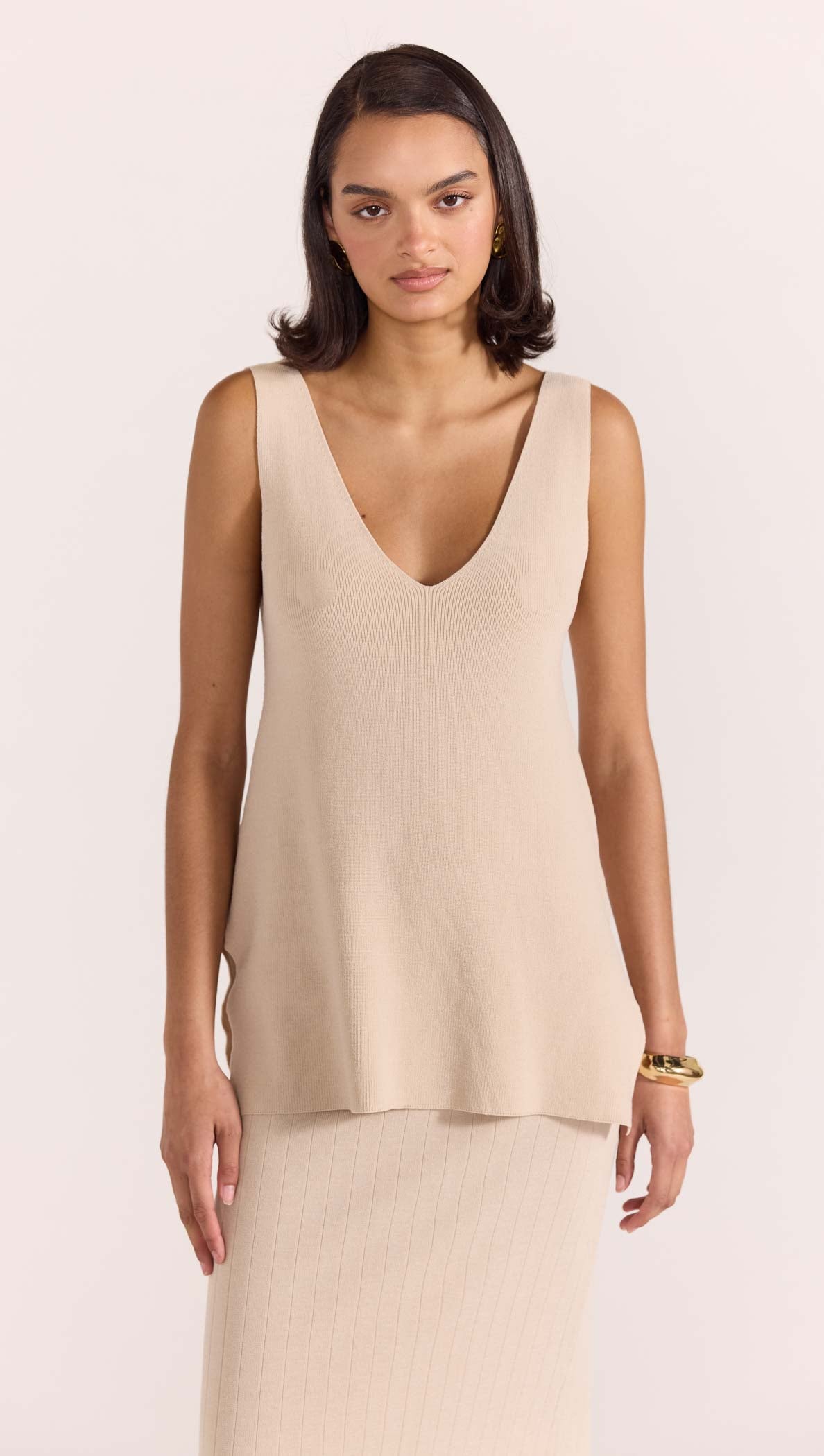 RYLIE KNIT TUNIC TANK-Staple the Label