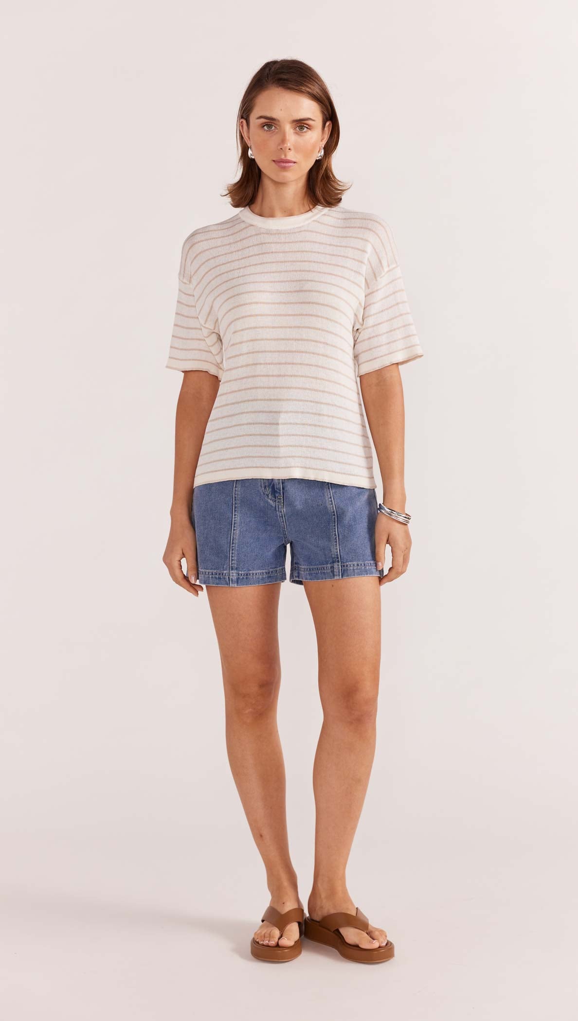 PAIGE STRIPE KNIT TEE-Staple the Label