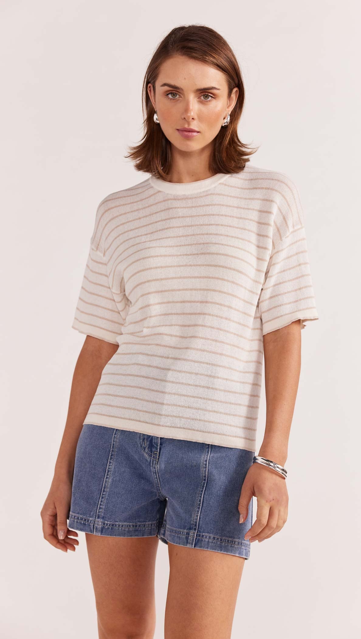 PAIGE STRIPE KNIT TEE-Staple the Label