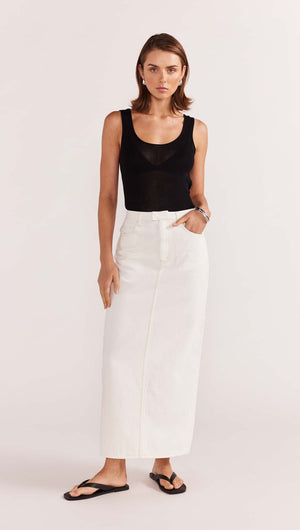 INNES DENIM MIDI SKIRT-Staple the Label