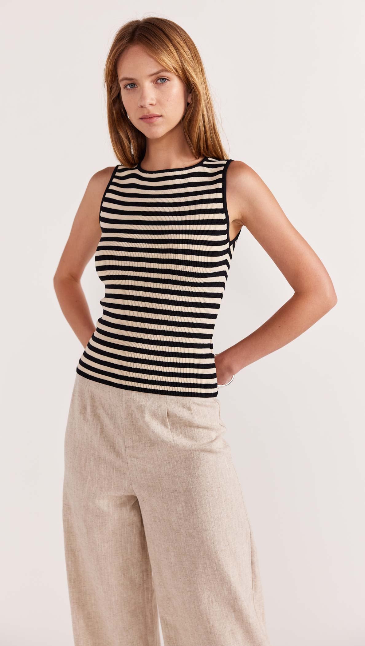 MIA STRIPE KNIT TANK-Staple the Label