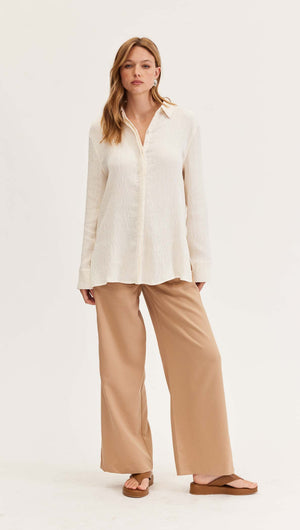 ELENA TEXTURED SHIRT-Staple the Label