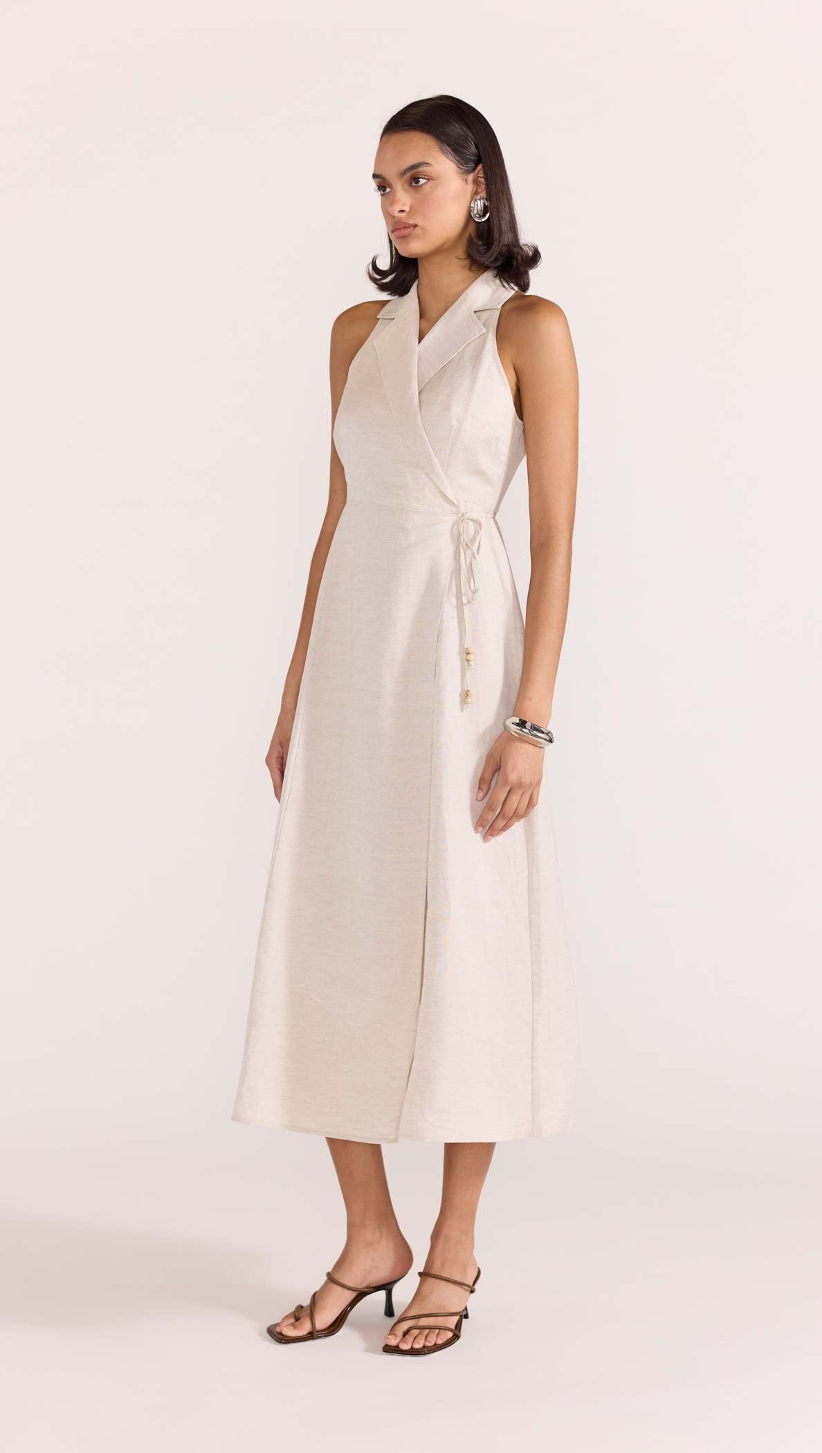 HARPER WRAP MIDI DRESS-Staple the Label