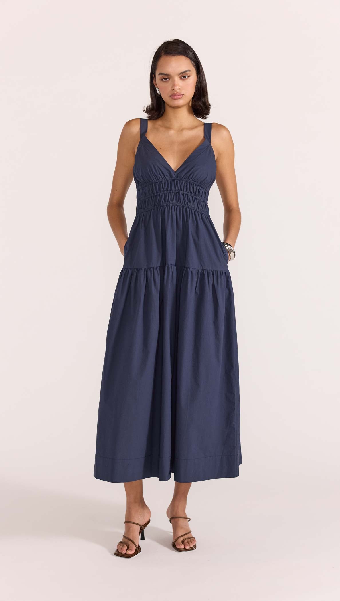 ASTA MAXI SUNDRESS XS / NAVY ASTA MAXI SUNDRESS XS / NAVY