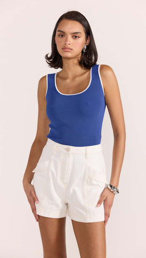 THEA CONTRAST KNIT TANK-Staple the Label