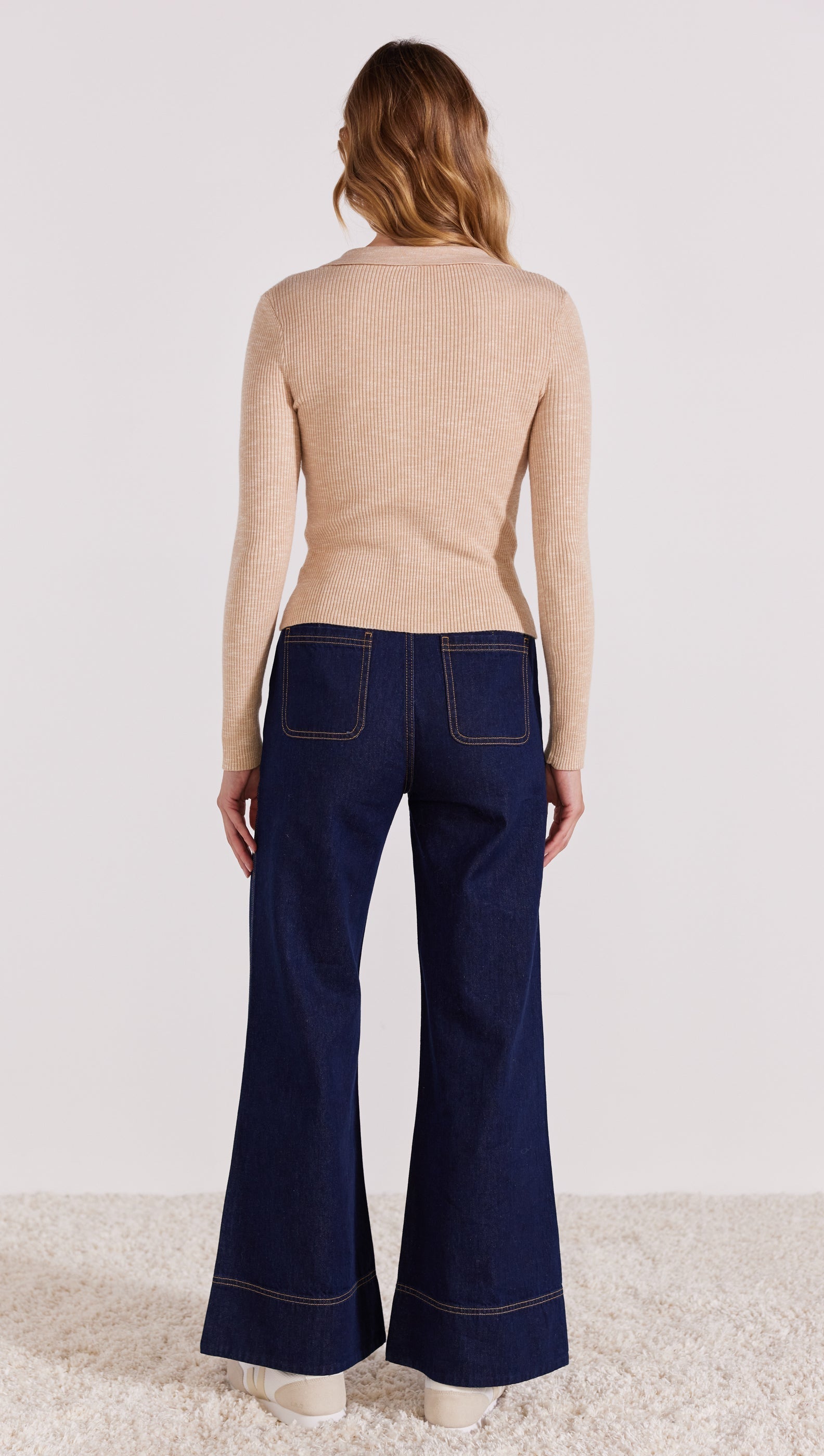 ALTA COLLARED KNIT TOP-TOPS-STAPLE THE LABEL