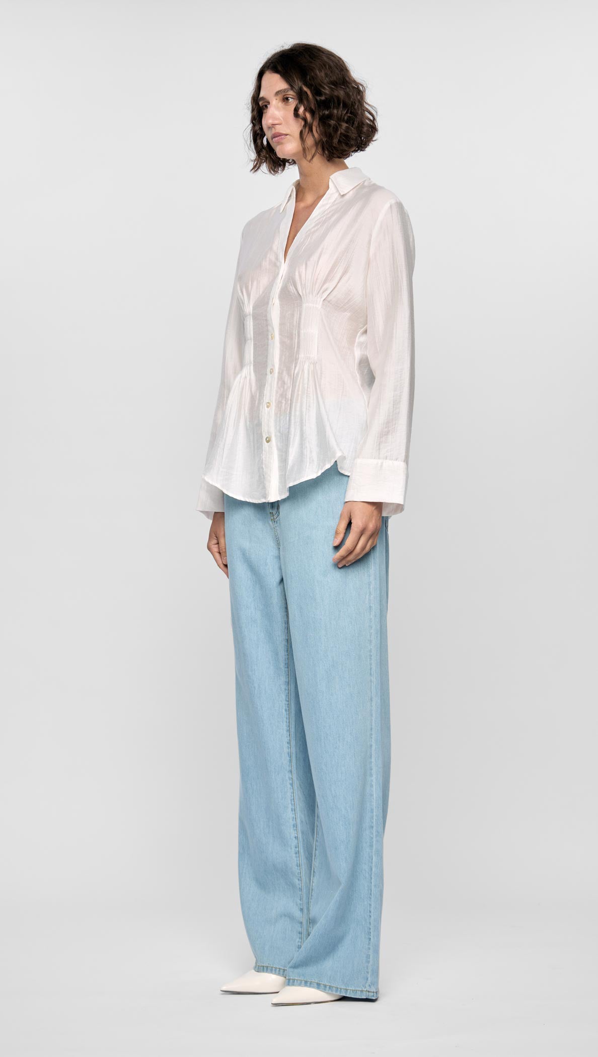 AMARA PINTUCK SHIRT-SHIRTS - CASUAL-Staple the Label