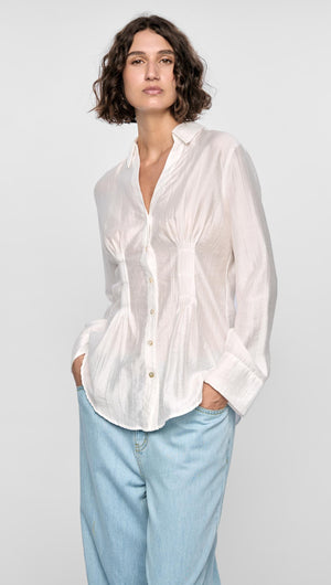 AMARA PINTUCK SHIRT-SHIRTS - CASUAL-Staple the Label