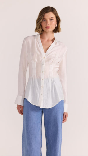 AMARA PINTUCK SHIRT-SHIRTS - CASUAL-Staple the Label