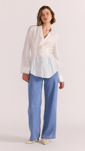 AMARA PINTUCK SHIRT-SHIRTS - CASUAL-Staple the Label