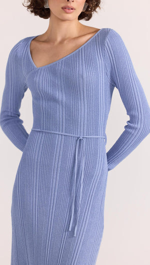 AMIRA RIBBED KNIT MIDI DRESS-DRESSES - MIDI-Staple the Label