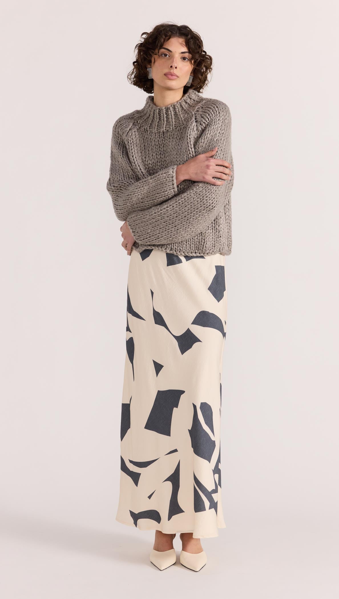 AURA BIAS MIDI SKIRT-SKIRT - MIDI-Staple the Label