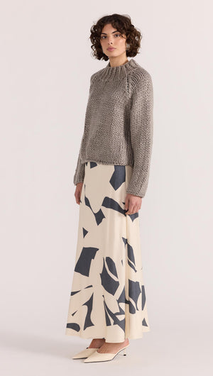 AURA BIAS MIDI SKIRT-SKIRT - MIDI-Staple the Label