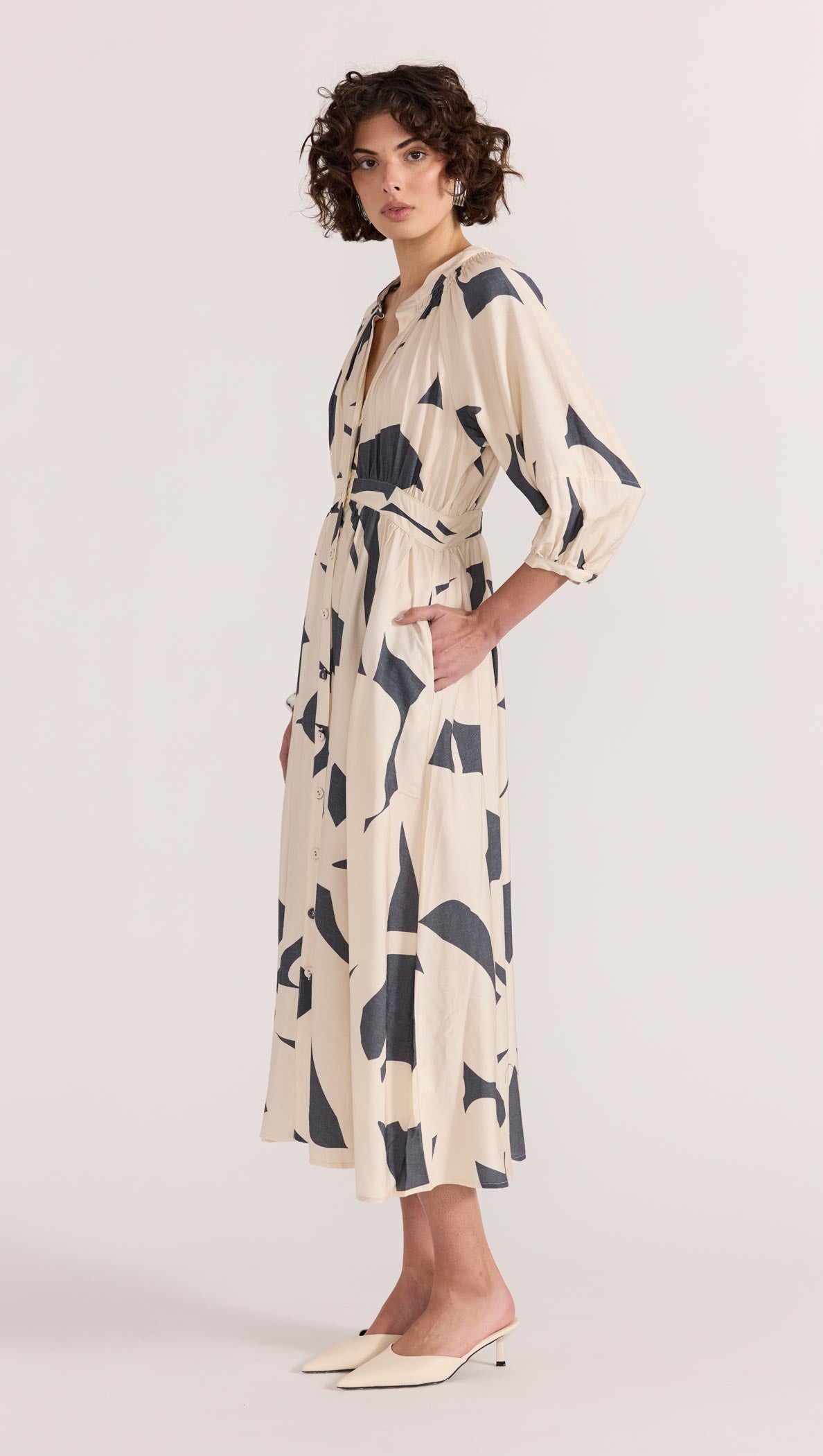 AURA MIDI DRESS-DRESSES - MIDI-Staple the Label