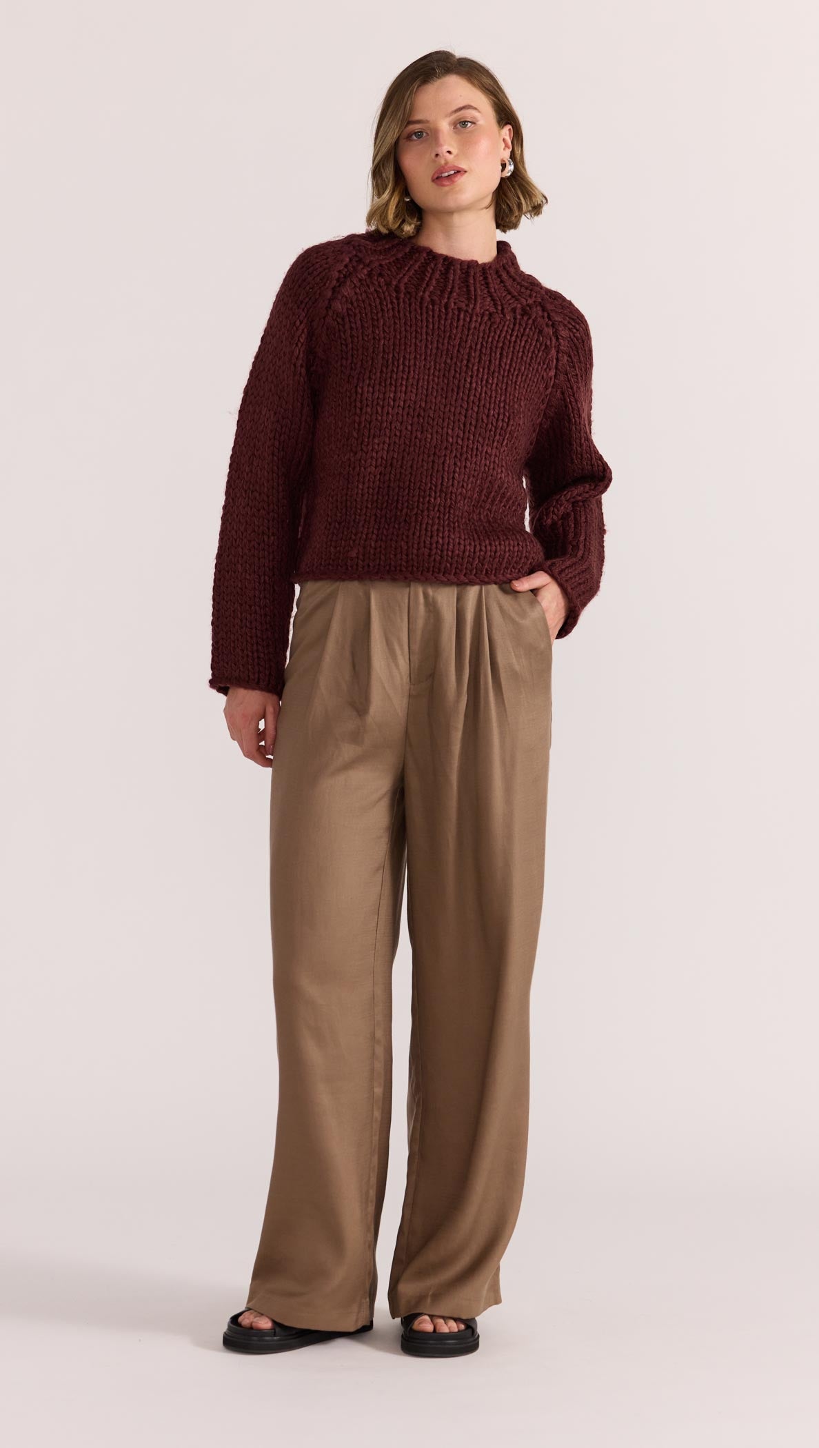 DEMI CHUNKY JUMPER-KNITWEAR - CASUAL-Staple the Label