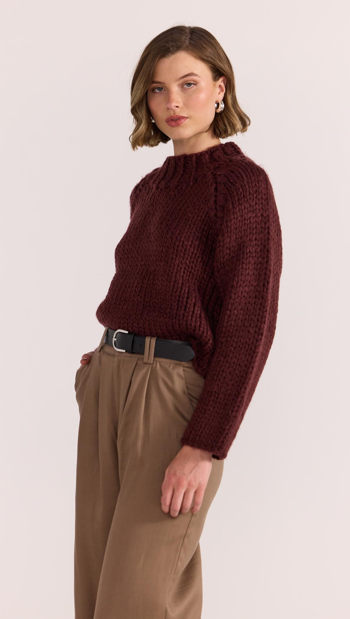 DEMI CHUNKY JUMPER-KNITWEAR - CASUAL-Staple the Label