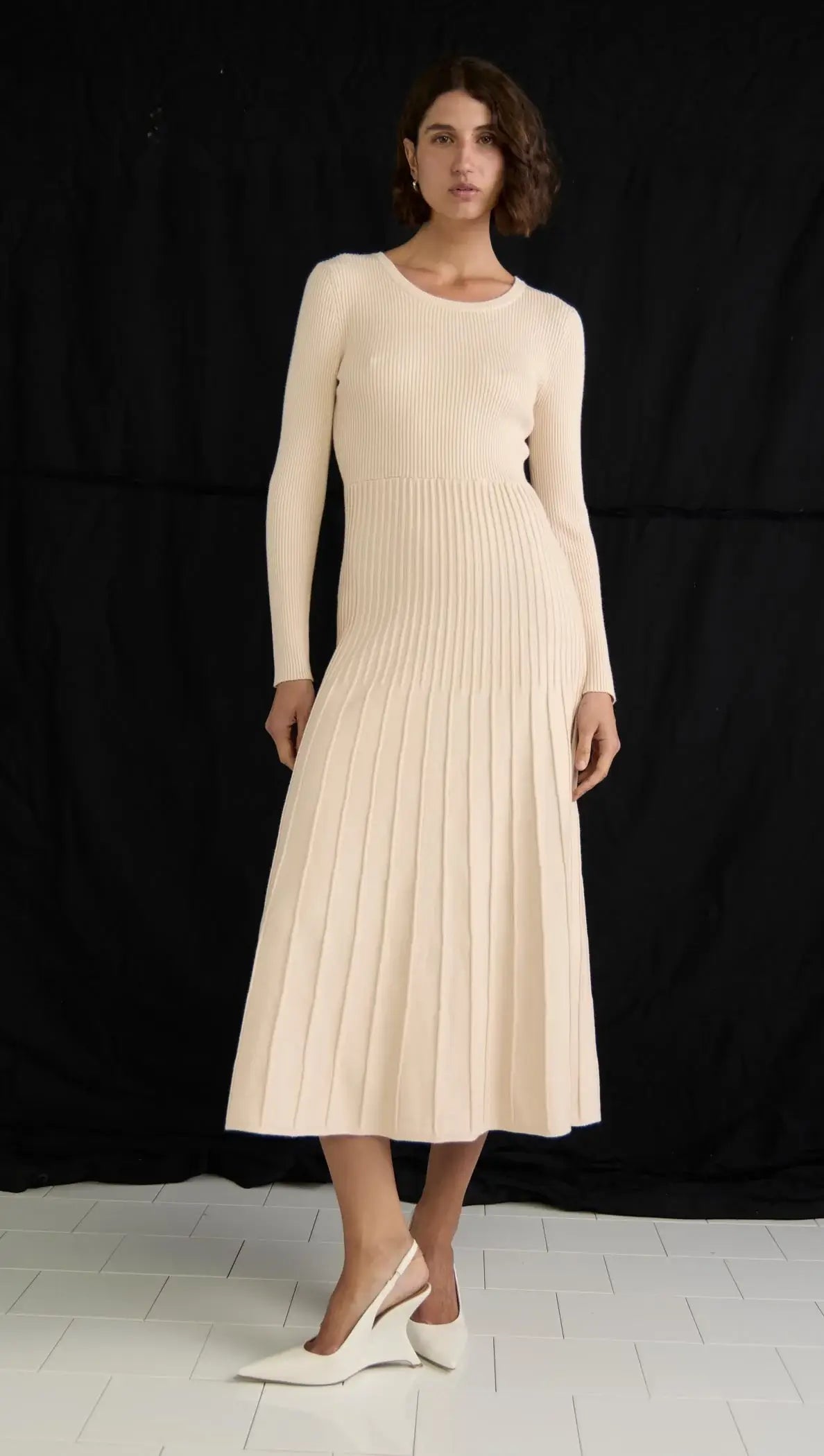 Elena Knit Midi Dress - Staple the Label Elena Knit Midi Dress - Staple the Label