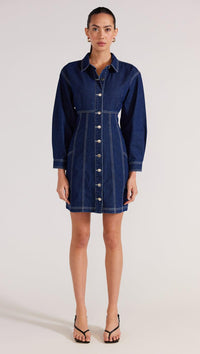 EVA DENIM MINI DRESS - Staple the Label